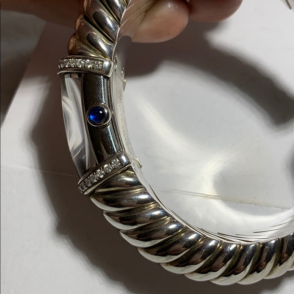 David Yurman T-209M 925 Diamond Bezel Cuff watch - Picture 11 of 11